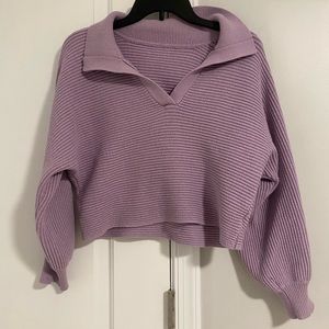 Lilac cropped sweater